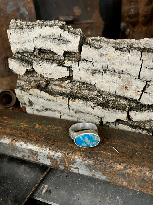 Fancy Sky Blue Turquoise Ring